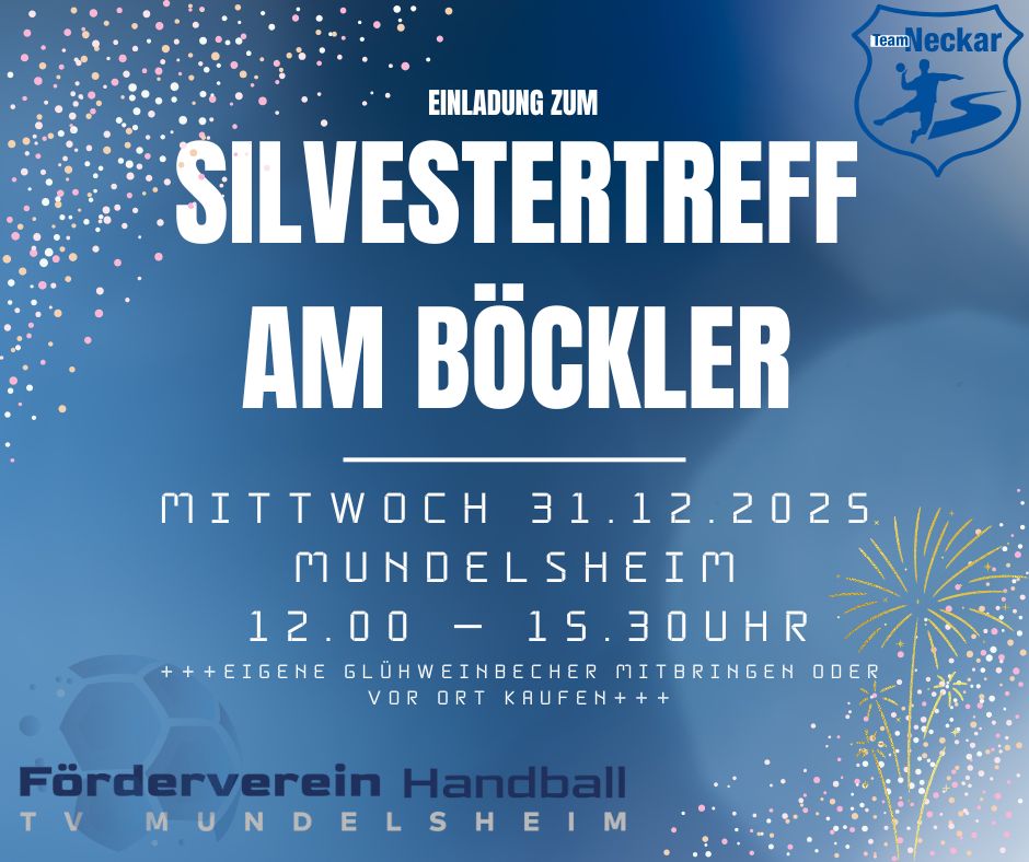 Silvester Treff Föderverein Handball TV Mundelsheim/Team Neckar